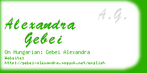 alexandra gebei business card